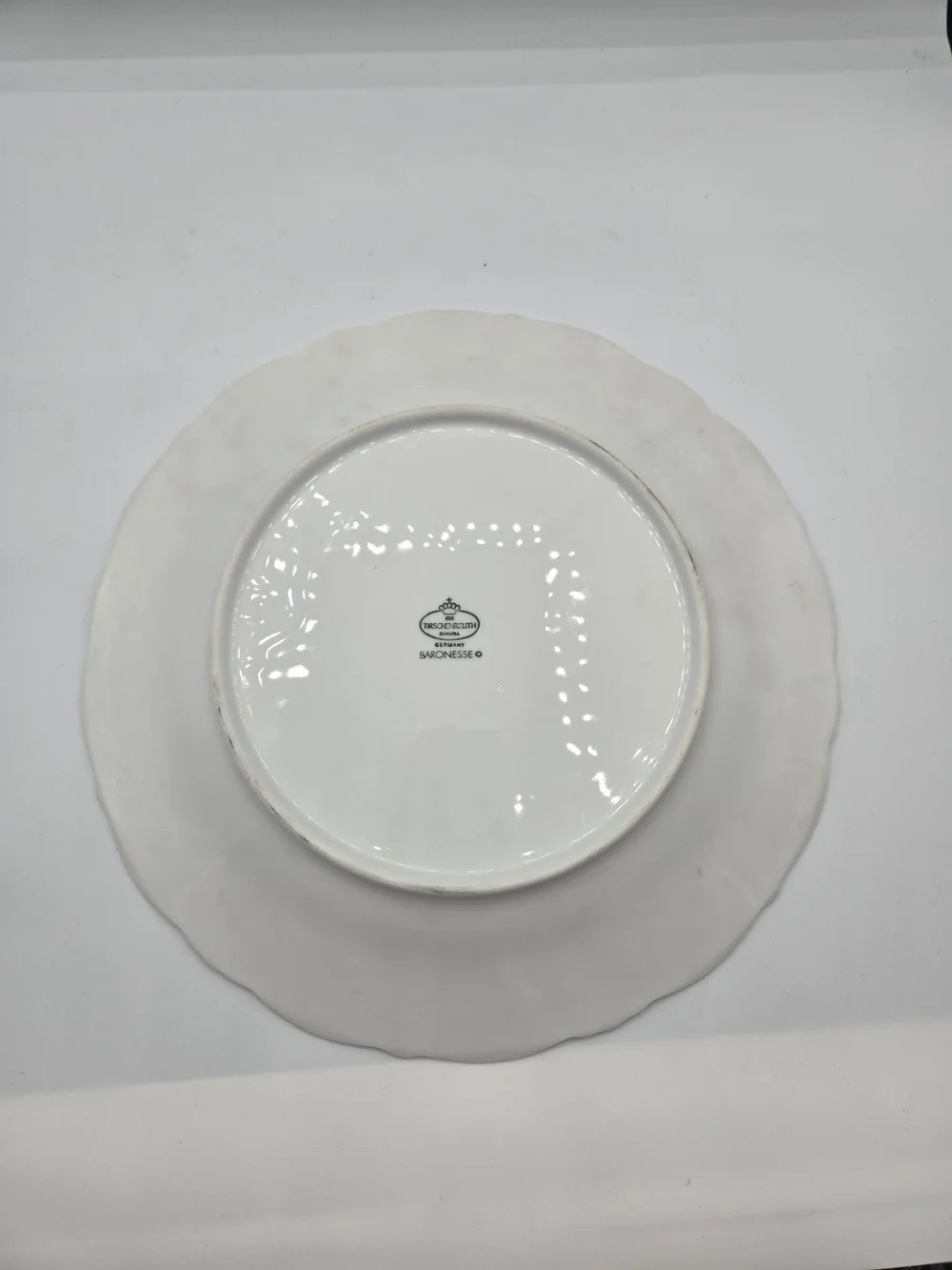Vintage Tirschenreuth Baronesse Bavarian Porcelain Santa Serving Plate